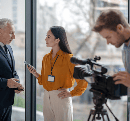 Captioner ensuring ADA compliance with video captioning services for public broadcasts.