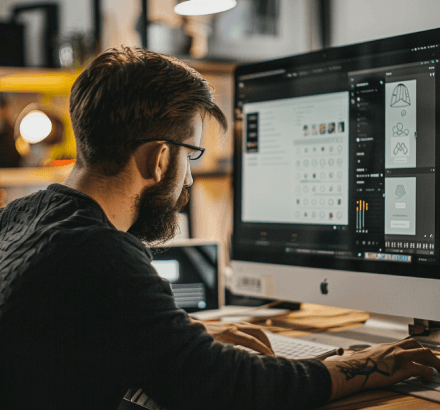 Professional subtitler working on Bulgarian subtitling to deliver precise, high-quality translations for various formats.