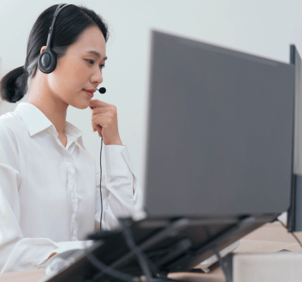 Customer using Burmese Subtitling Services to access Burmese language captions for educational and media content.