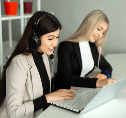 Team of captioners working on Closed Captioning jobs in Denver, ensuring accessibility through professional services.