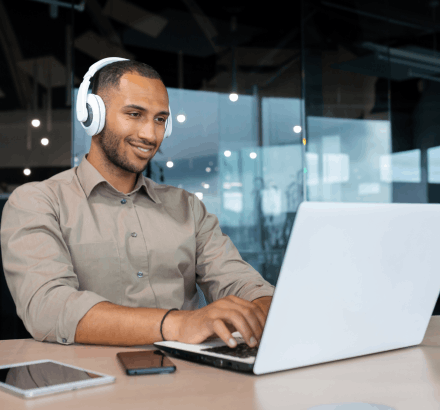 A customer uses captioning services in Arlington, Texas, to enhance video accessibility with accurate and timely captions.