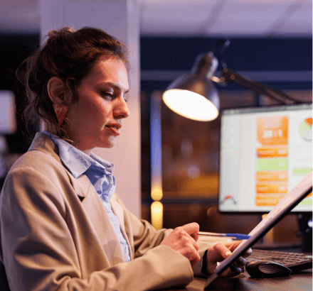 Customer receiving certified Bulgarian language subtitling services, ensuring translation accuracy and cultural context.