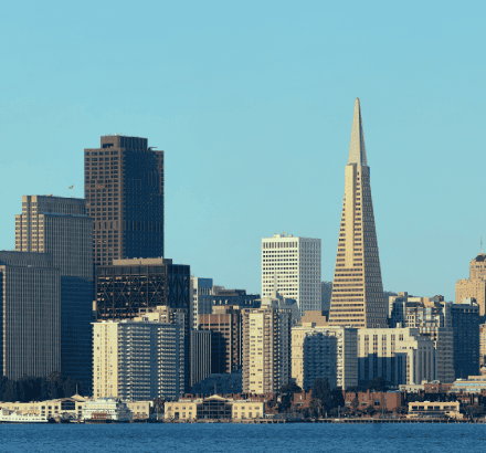 The city of San Francisco, Claifornia served by Closed Captioning Services accessing nearby areas surrounding.