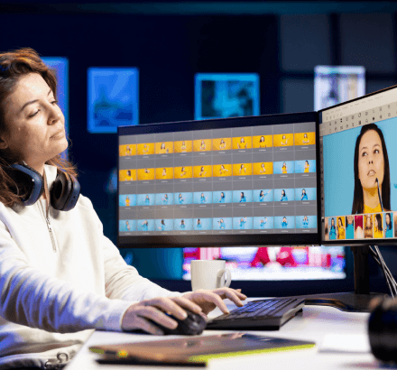 A subtitler providing high-quality subtitling services in Atlanta, ensuring accurate translations for videos and DVDs.