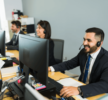 Business team benefits from Closed Captioning services in Des Moines through improved communication.