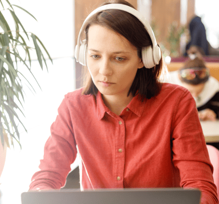 The customer uses closed captioning services in Norfolk to promote their business video campaign for marketing success.