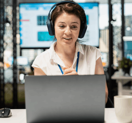 The customer using multiple formats via closed captioning services in and around Maryland including SRT and VTT.