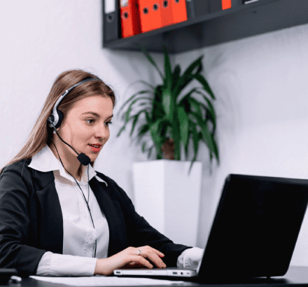 A professional working on customized Persian subtitling services ensuring the content matches client specific needs.