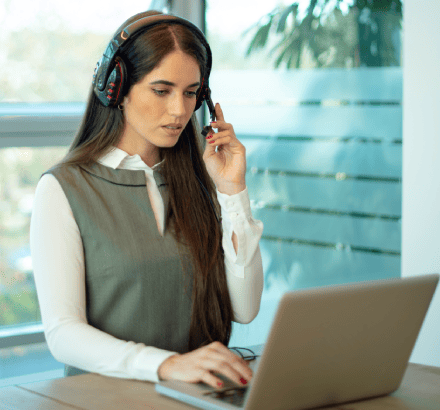 Client experiences enhanced understanding through closed captioning services in Bakersfield's visual media.