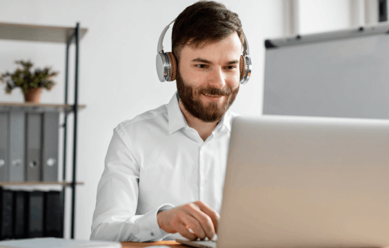 A captioner providing expert Closed Captioning services for a visually impaired audience in Orlando’s popular media.