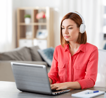 Subtitle editor compares fr-FR and fr-CA terms in French subtitling services, keeping the same tone and intent.