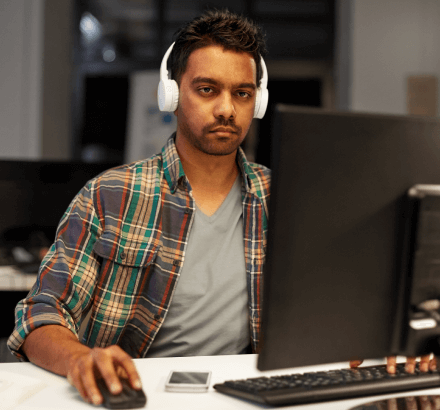 Professional adding Hindi subtitles to sports documentaries, making them more accessible for a Hindi-speaking audience.