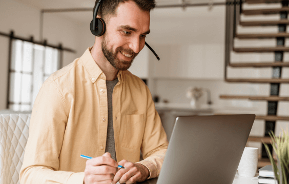 Translator carefully checking subtitles accuracy, enhancing global accessibility via trusted Norwegian subtitling services.