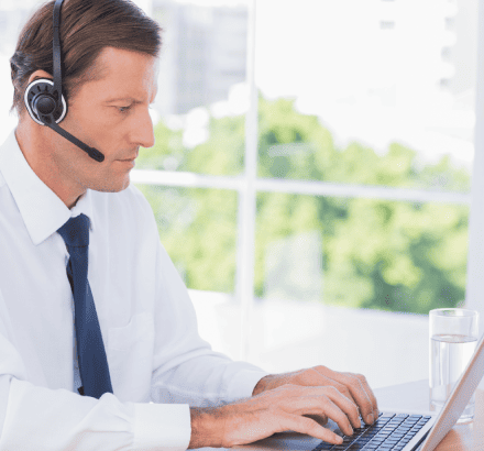 Customer enjoying a suite of services, including captioning, transcription and subtitling, for Oklahoma media.