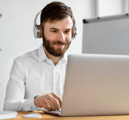 A captioner checks caption positioning for rush Netflix Captioning Services, ensuring safe areas and compliance.