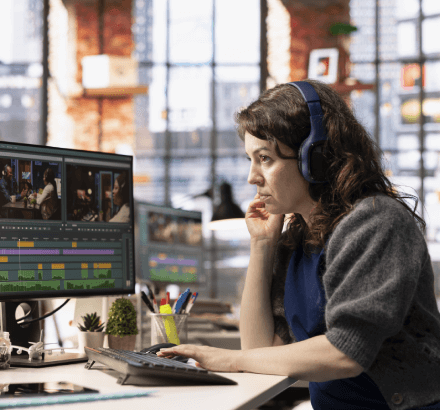 Subtitler using Russian subtitling services for film and business industries to reach specific audience segments.