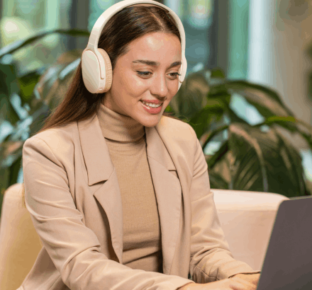 A subtitler in Arlington, Texas, adds subtitles to a video, enhancing accessibility for viewers in various languages.