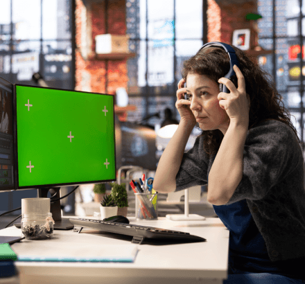 An editor exports a timed text package, validating TTML and SRT for Netflix Captioning Services QC-compliant delivery.