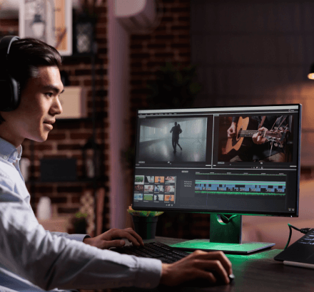 A video producer enhances a film’s reach using ukrainian subtitling services for all types of media projects.