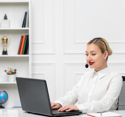 A professional captioner ensures accurate subtitles via closed captioning services in Norfolk for clarity.